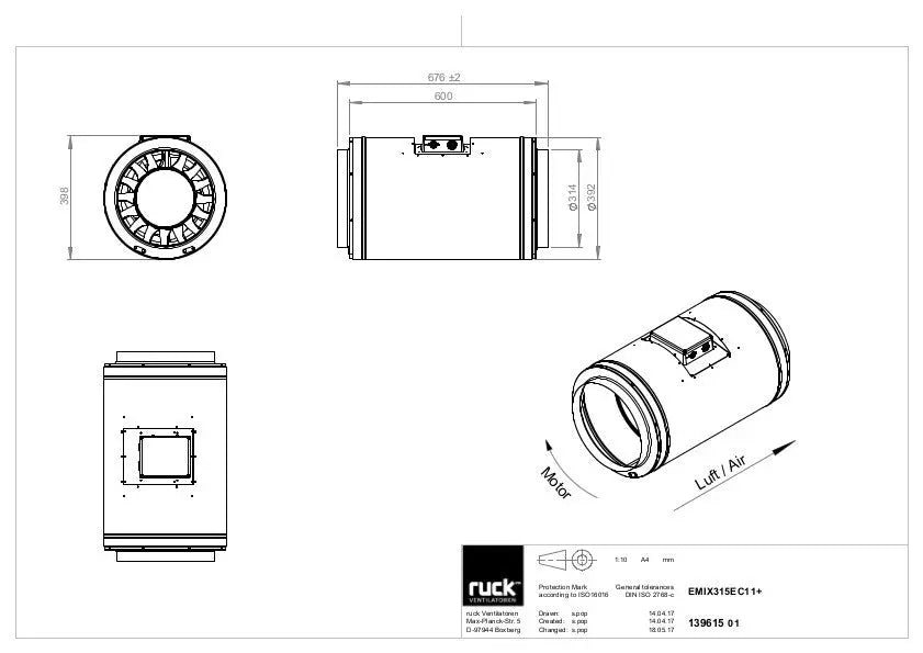 Can-Fan Q-Max EC 315 mm - 2850 m3/Std Can Fans