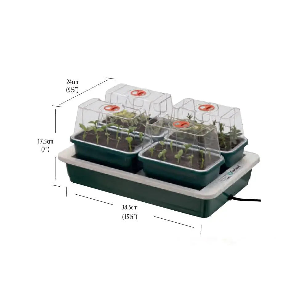 Garland Gewächshaus FAB4 Electric, Hartplastik, beheizt, 38,5x24x17,5 cm Garland