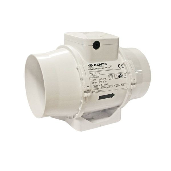 Vents TT 125 mm - 220/280 m3/Std. Vents