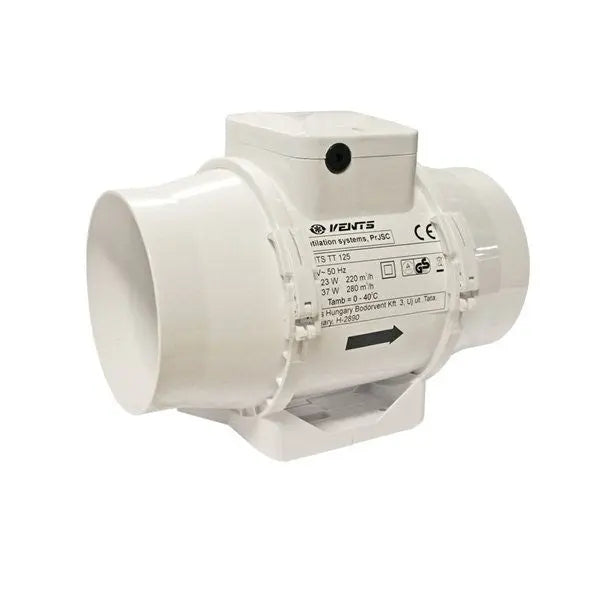 Vents TT S 125 mm - 240/320 m3/Std., stärkerer Motor Vents