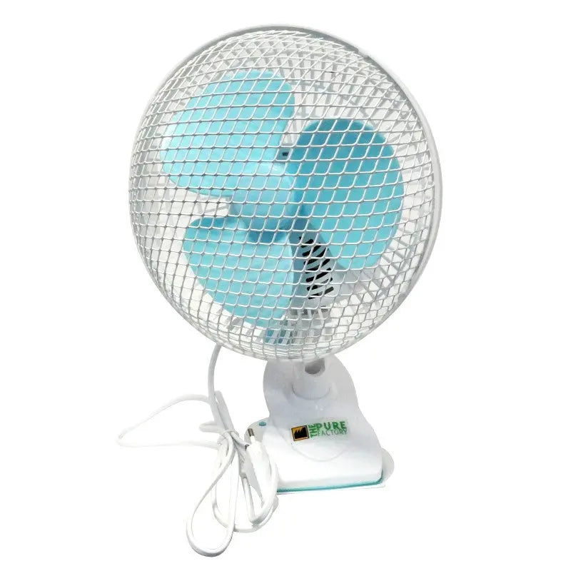 Pure Factory Clip Fan 20W, zweistufiger oszillierender Ventilator, 18 cm Durchmesser Pure Factory