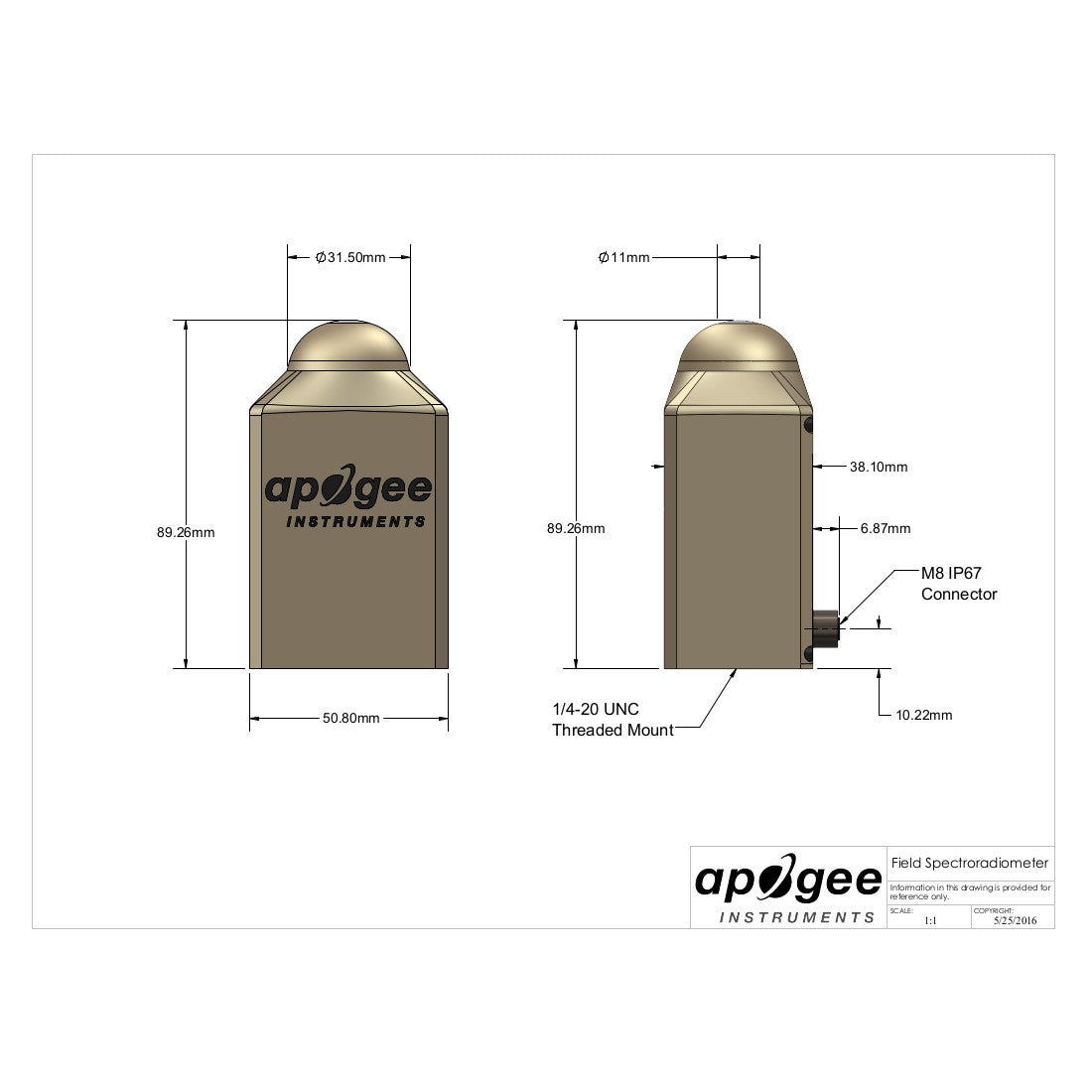 Apogee Instruments SS-110 - professioneller Spektroradiometer Apogee Instruments