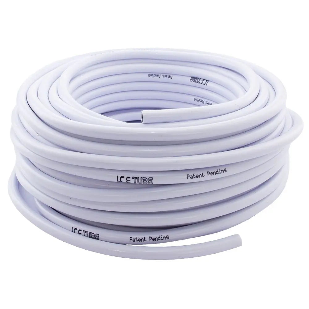 Icetube weiß Flexi Schlauch 12,5 mm Durchmesser - 1 m (30 m Rolle) Growmarket