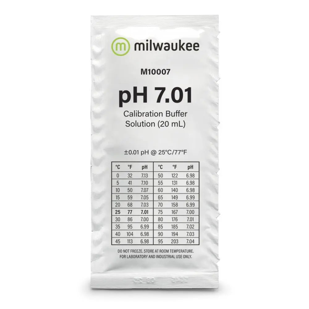 Milwaukee pH 7.01 Puffer 20 ml, Kalibrierlösung BOX 25 Stück Milwaukee