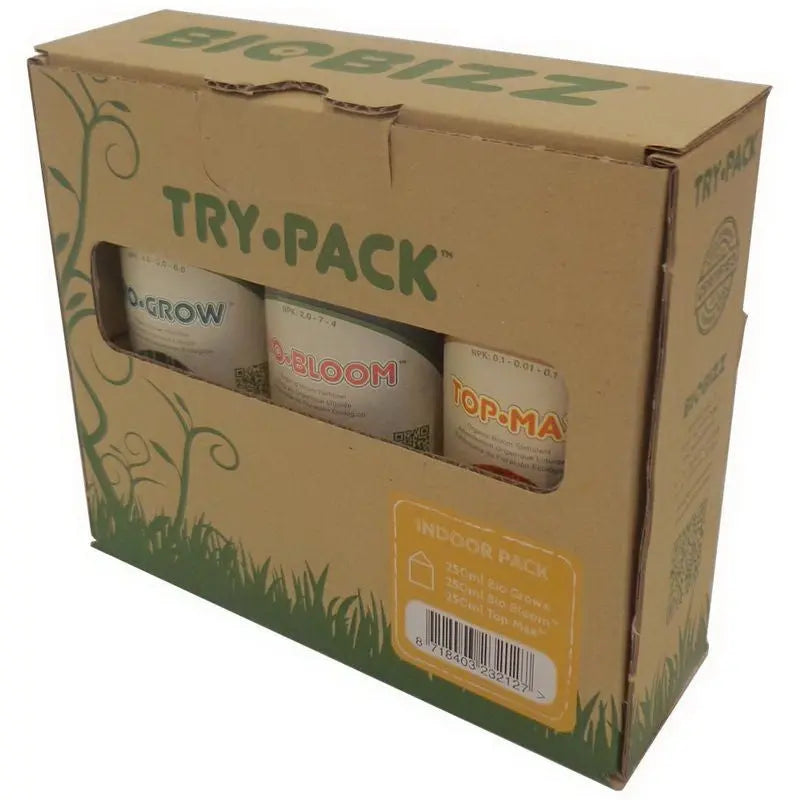 Biobizz Try Pack Indoor 750 ml, Düngemittel-Kit BioBizz