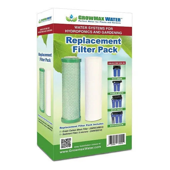 Growmax Water 10" mit 2 Ersatzfiltern. GrowMax