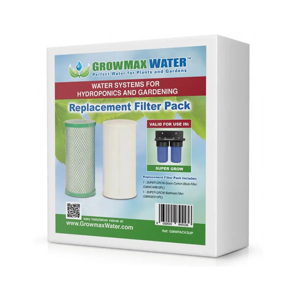 Growmax Water Super Grow 800 l/h, mit 2 Ersatzfiltern. GrowMax