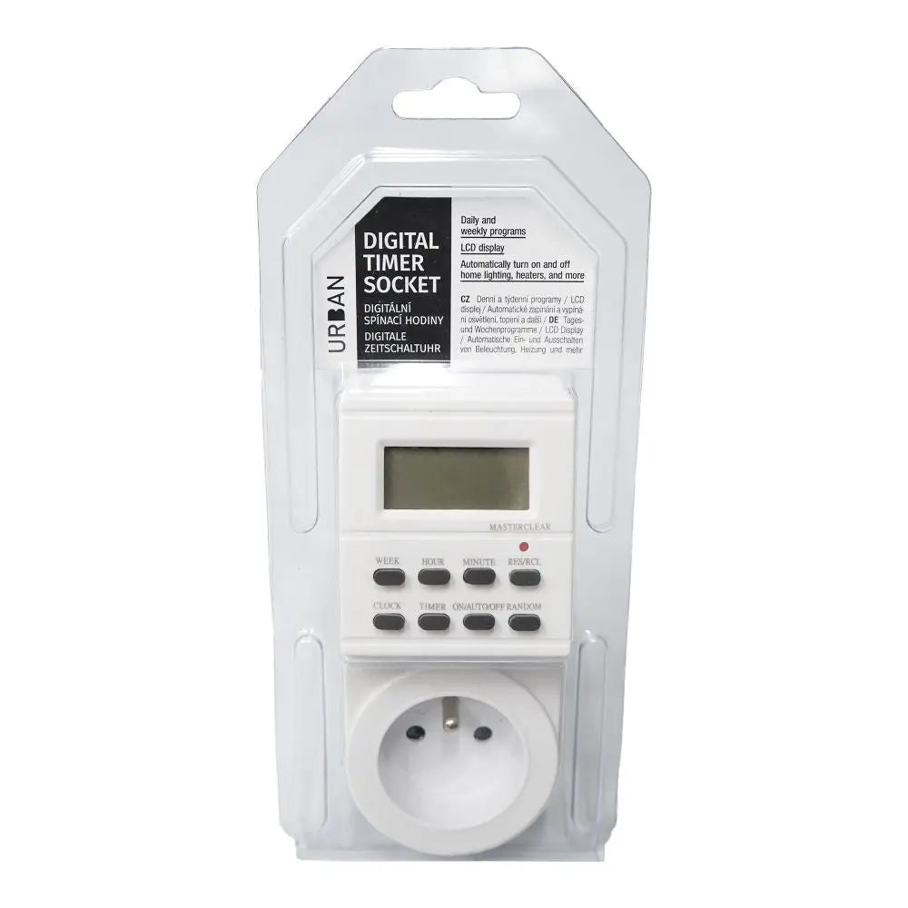 Urban Digital Timer Socket, digitale Zeitschaltuhr URBAN