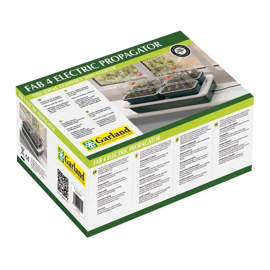 Garland Gewächshaus FAB4 Electric, Hartplastik, beheizt, 38,5x24x17,5 cm Garland