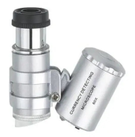 VF Taschenmikroskop 60x mit LED-UV-Beleuchtung VF