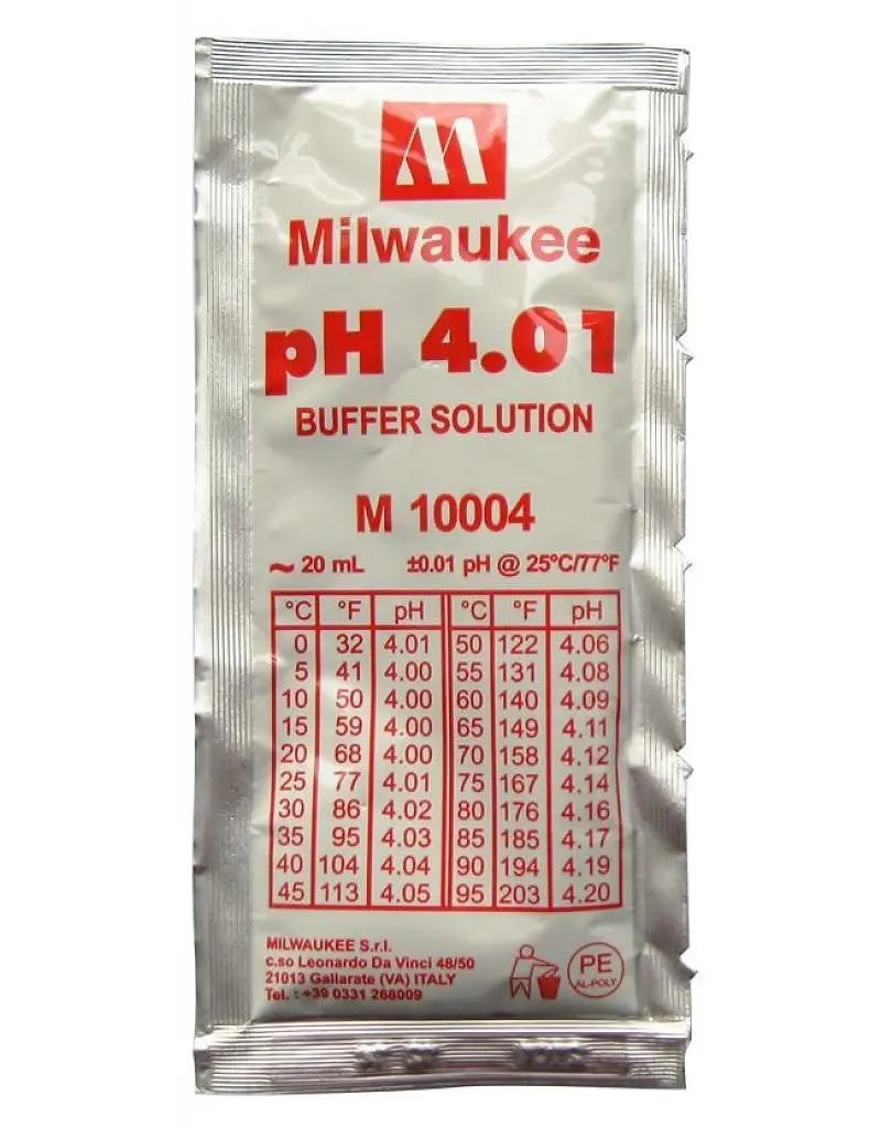 Milwaukee pH 4.01 buffer 20 ml Milwaukee