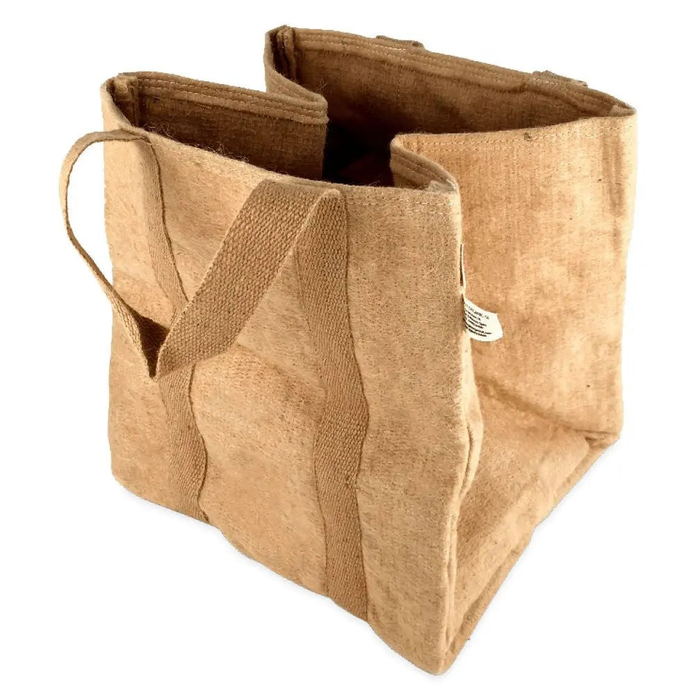 U Gro Jute Square Verstärkter Blumentopf mit Griffen 35x35x35 cm - 40 l U Gro