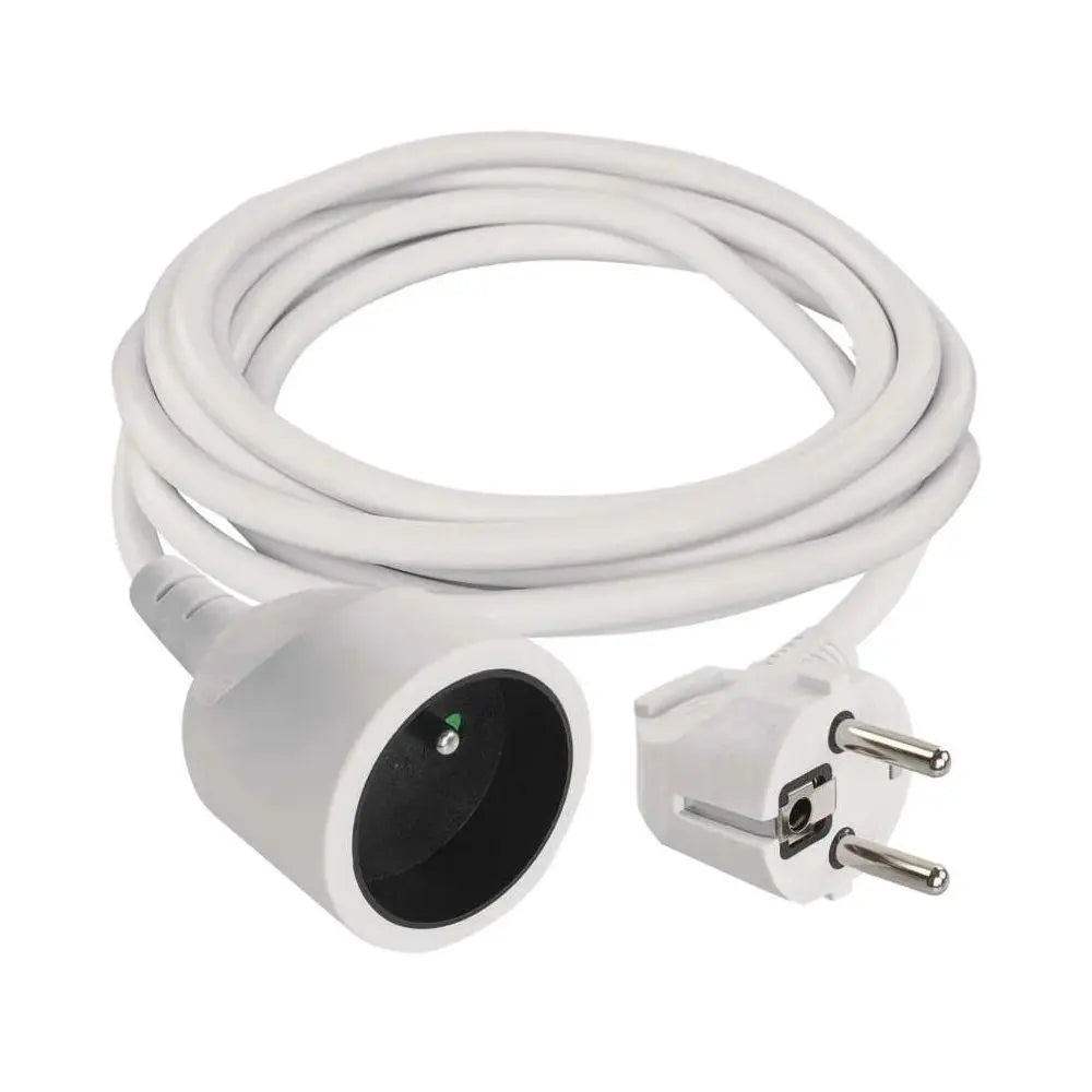 Verlängerungskabel - Stecker, 3 m, weiß, 3x1.5 mm EMOS