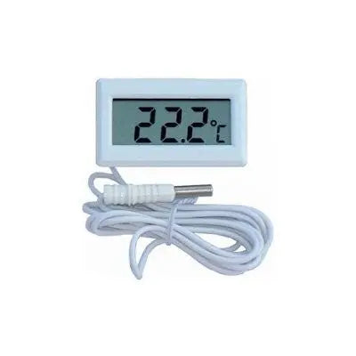 Hutermann HT-02C Digitalthermometer mit Außenfühler weiß Hutermann