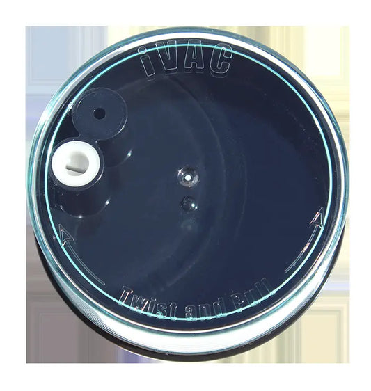 TightVac iVac 60 ml, luftdichtes Gefäß transparent und schwarz TightVac