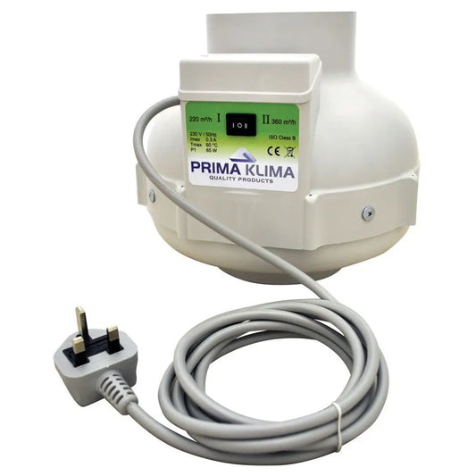 Prima Klima Rohrventilator PK125-2 125 mm - 220/420 m3/Std, 2-gang PrimaKlima