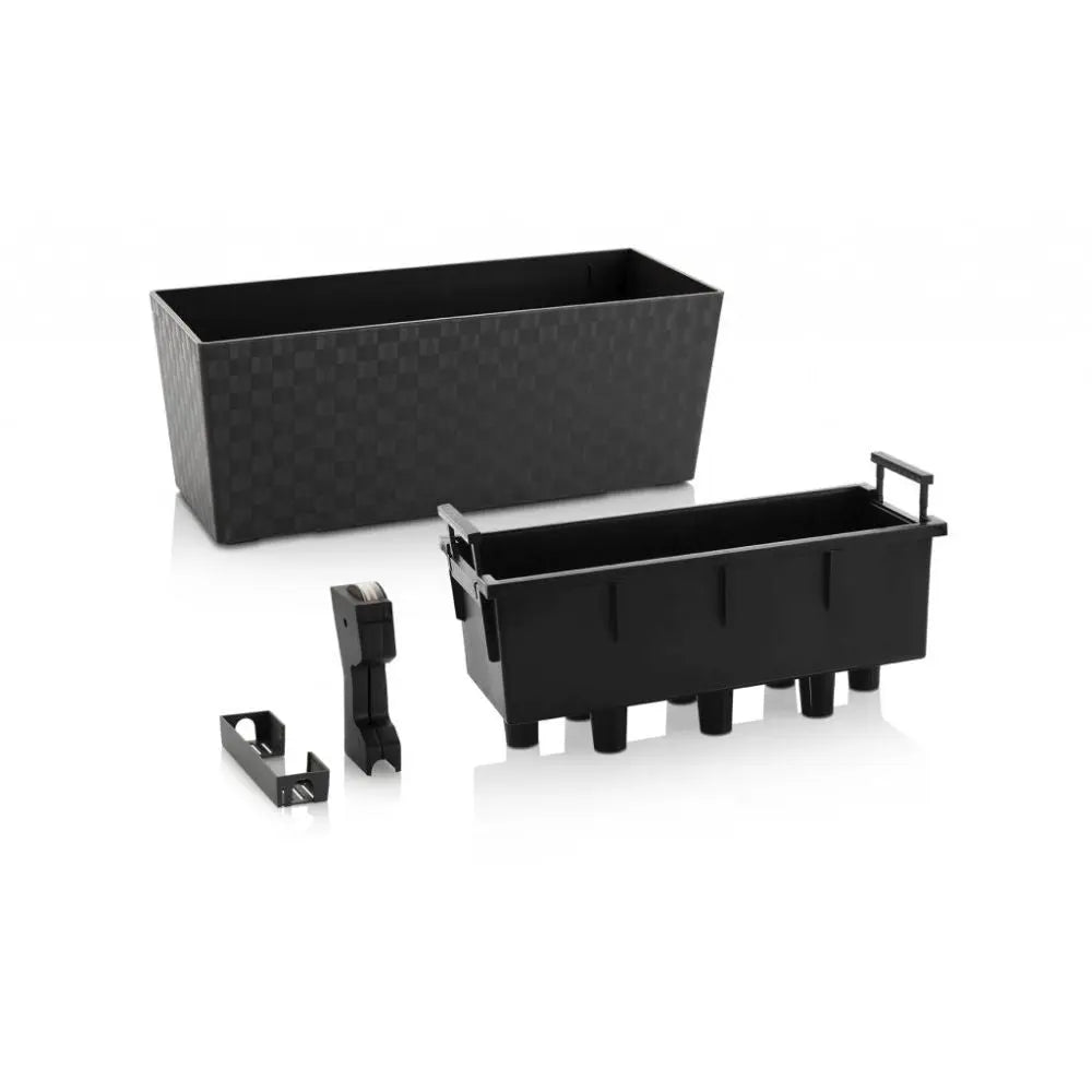 Selbstbewässernder Blumentopf Supreme, Länge 50cm Eiskaltweiß PLASTKON