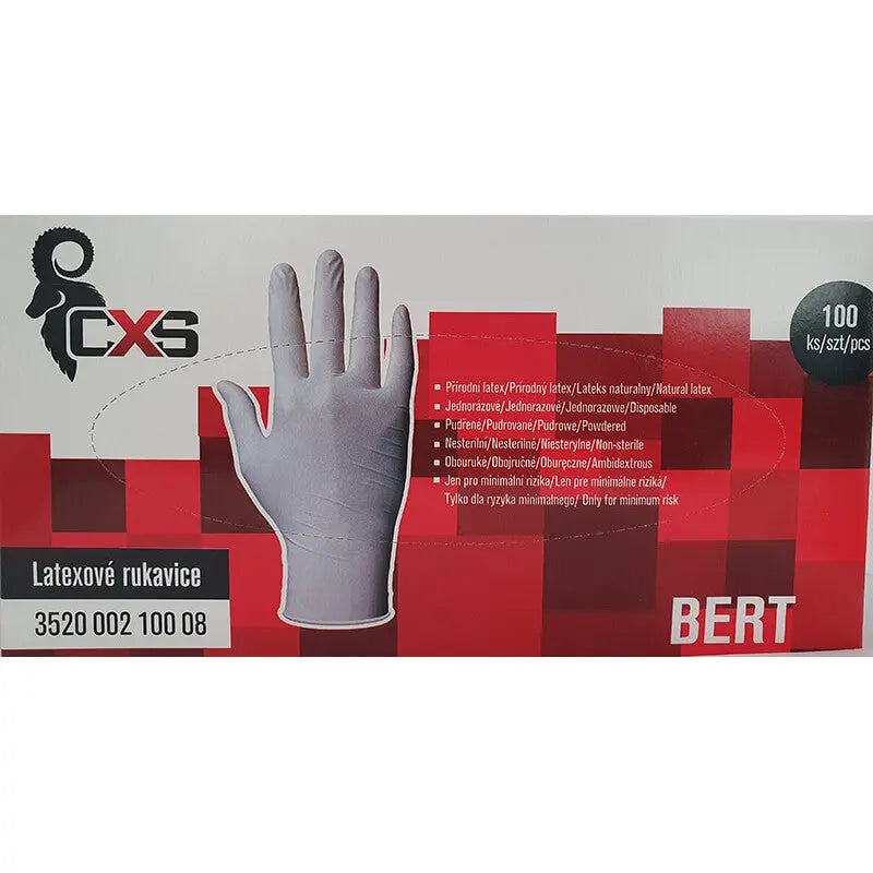 Latexhandschuhe weiß, Verpackungseinheit 100 Stück Größe 7 Ostatní