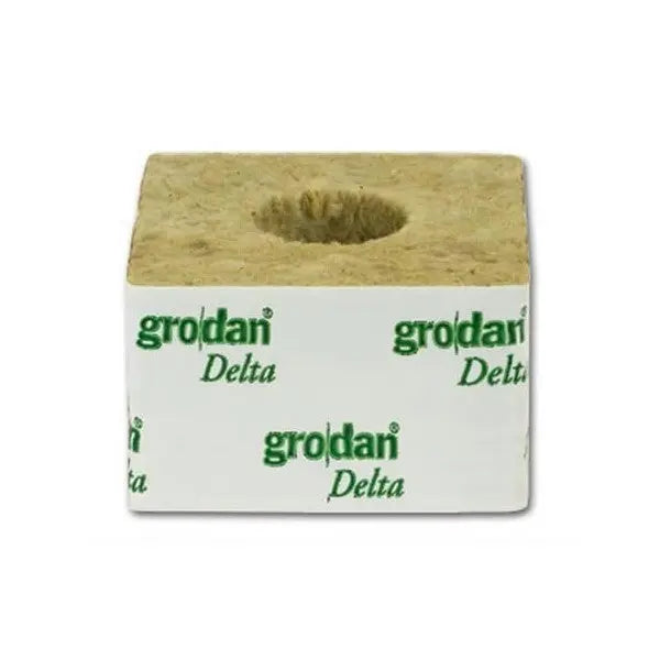 Grodan 100x100x65 mm, Anzuchtwürfel mit Loch 42x40 mm, 1 St. Grodan