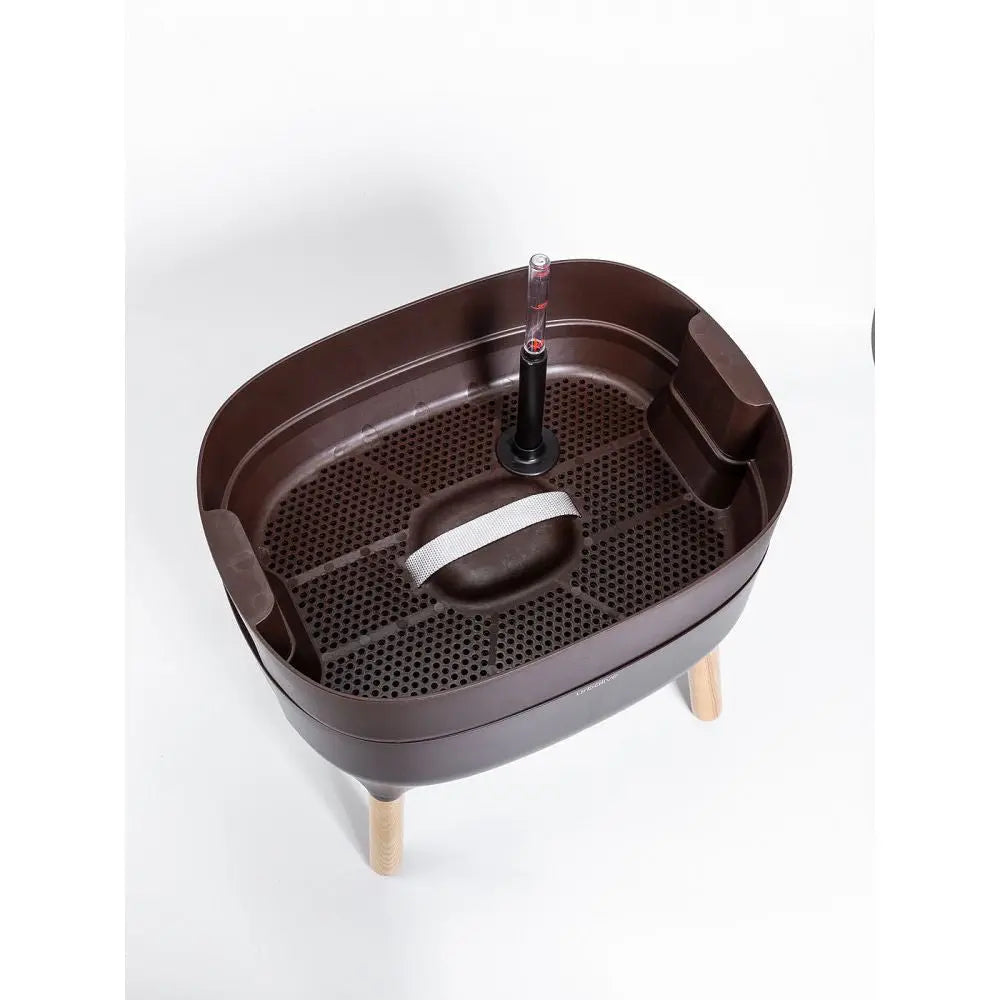 Plastia Urbalive niedriger Anzuchtbehälter braun Urbalive