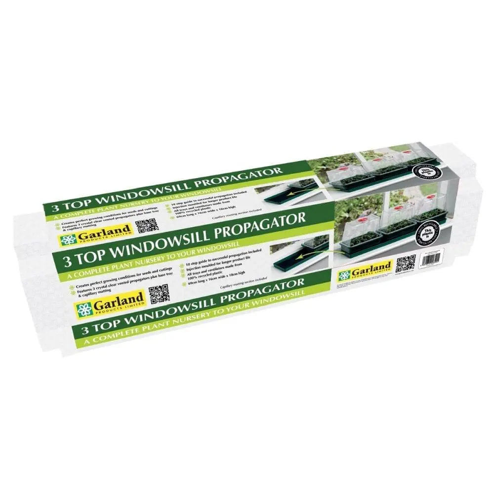 Garland Propagator 3 Top Windowsill, 76x18.5x20.5 cm Garland