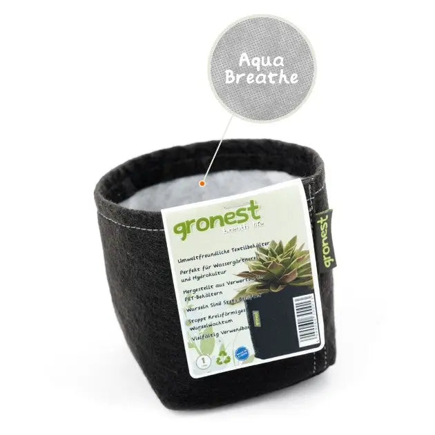 Gronest Aqua Breathe Textil-Topf 19x19x21 cm - 8 l Gronest