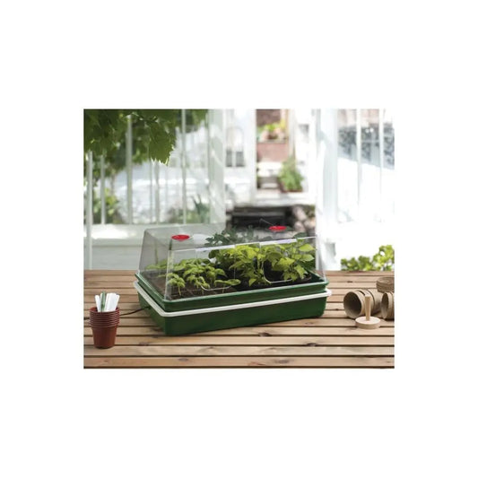 Garland Gewächshaus XL High Dome Electric, Hartplastik, beheizt, 59x41x26,5 cm Garland