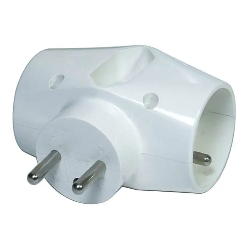 Geteilte Buchse - 2x rund, 1 x flach, weiß Growmarket