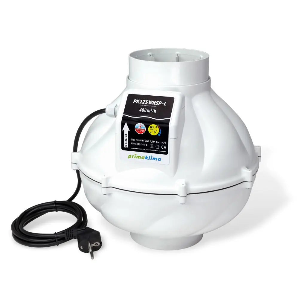 Prima Klima Rohrventilator Whisperblower 125 mm - 480 m3/Std, 1-gang PrimaKlima