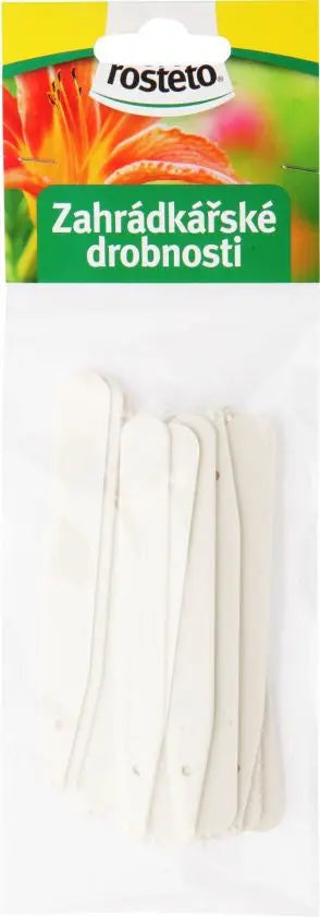 Etikett weiß, 10x1,4 cm, 20 Stück Rosteto