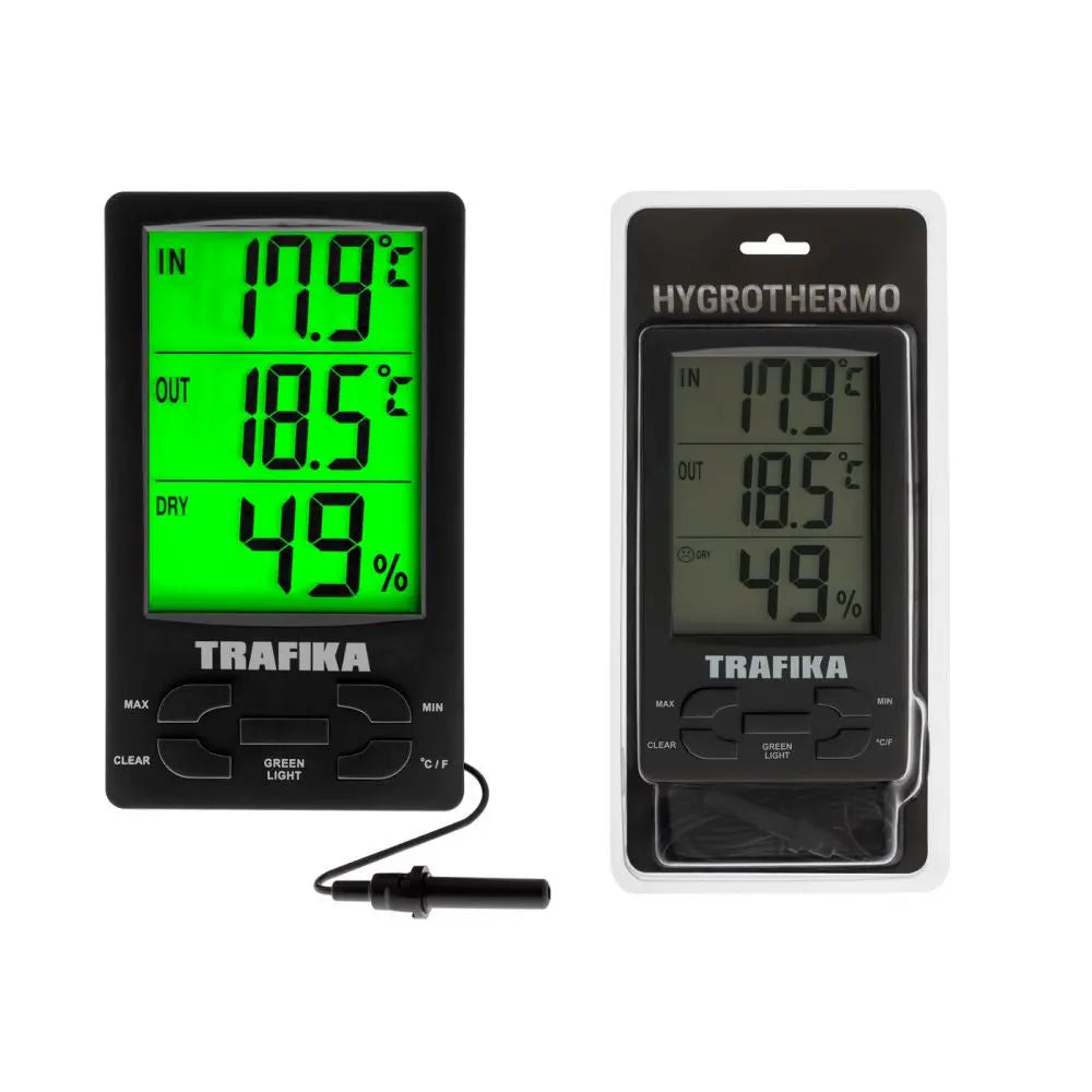 Trafika Thermo-Hygro PRO, Thermometer und Hygrometer mit Sonde Trafika