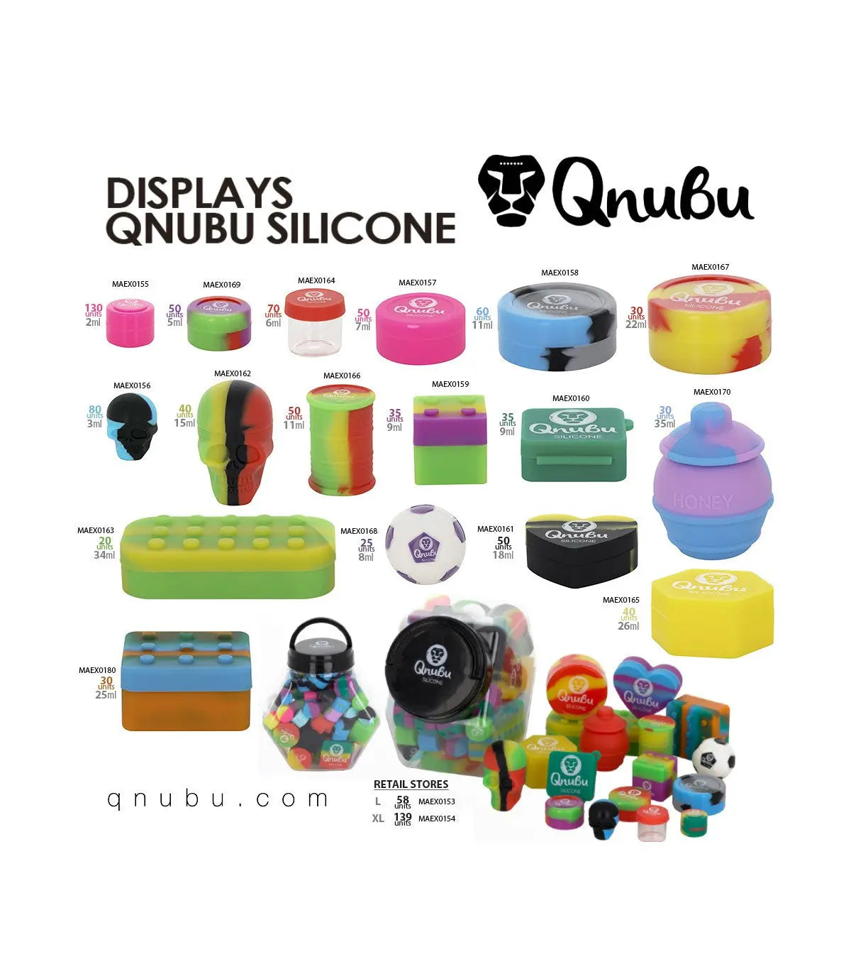 Qnubu Silicone Rosin Mix L, BOX 58 Stk. Qnubu