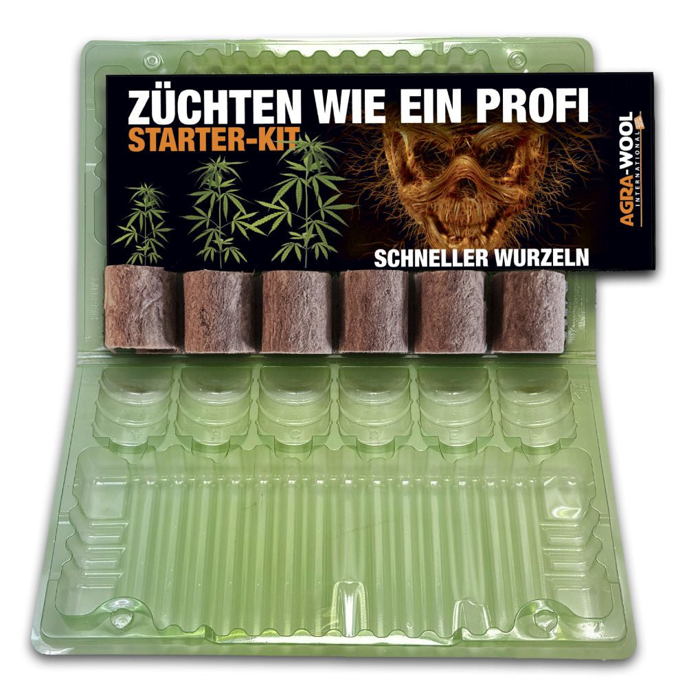 Agra-Wool Speedgrow Plug 38/40 Starter Pack, 6 Stk Agra-Wool