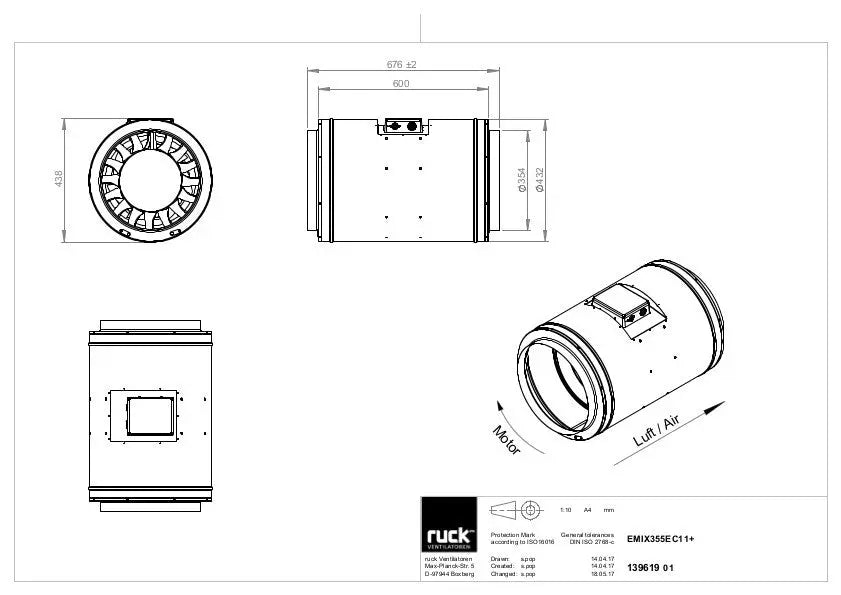 Can-Fan Q-Max EC 355 mm - 3247 m3/Std Can Fans