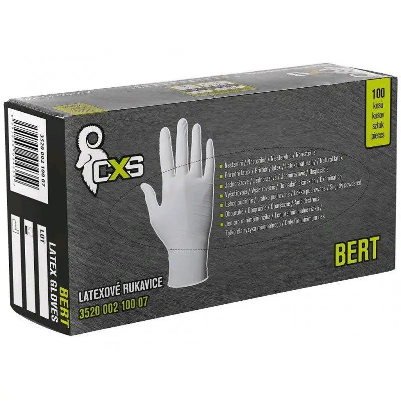 Latexhandschuhe weiß, Verpackung 100 Stück Größe 9 Ostatní