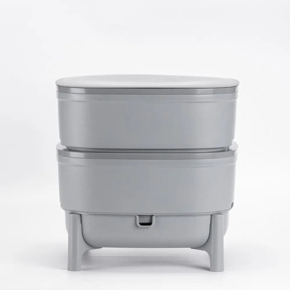 Vermicomposter aus recyceltem Kunststoff (grau) Urbalive