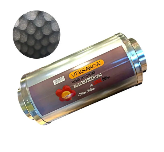 VF Silver Schalldämpfer 50 cm / Durchmesser 23 cm / Flansch 150 mm VF