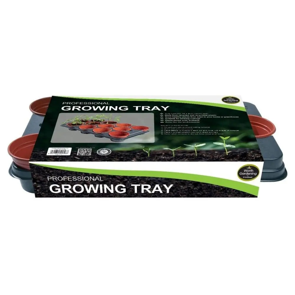 Garland Pflanzteller mit Töpfen Professional Growing Tray 12, 54x30.5x9.5 cm Garland