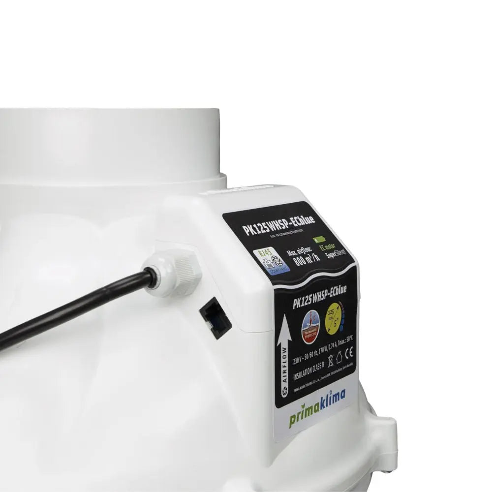 Prima Klima Rohrventilator Whisperblower ECblue 125 mm - 800 m3/Std, EC motor PrimaKlima