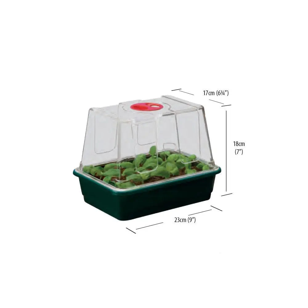 Garland Gewächshaus Small High Dome Propagator Black, Hartplastik, unbeheizt, 23x17x18 cm Garland