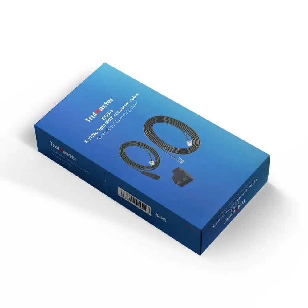 Trolmaster RJ12 auf wasserdichten Stecker-Konverterkabel mit Gewinde (ECS-3) Trolmaster