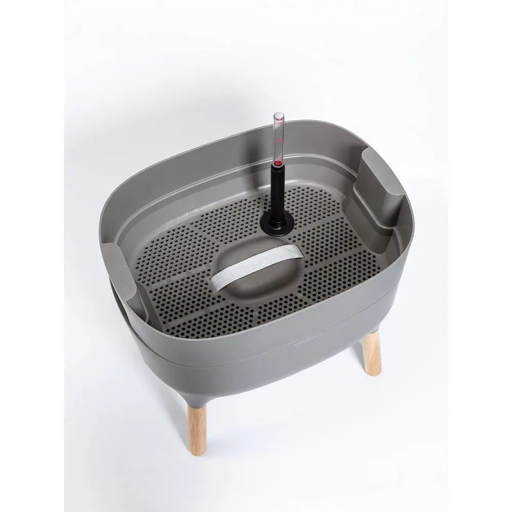 Plastia Urbalive niedriger Anzuchtbehälter grau Urbalive