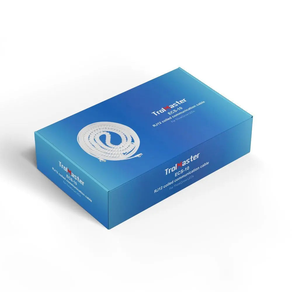 Trolmaster RJ12 Spiralkommunikationskabel, 762 cm (ECS-10) Trolmaster