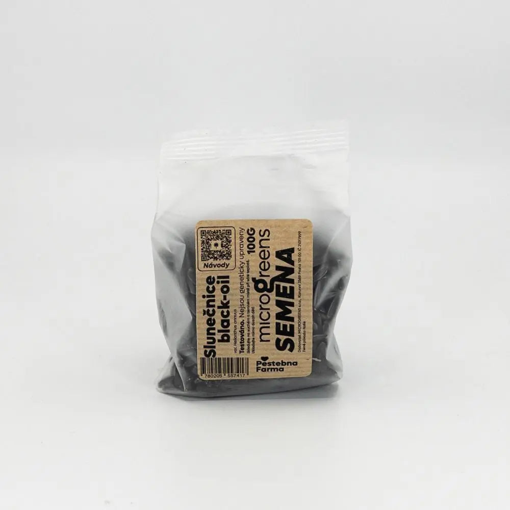 Pestebna Sonnenblumenschwarzöl für Microgreens, 100 g P?stebna Farma