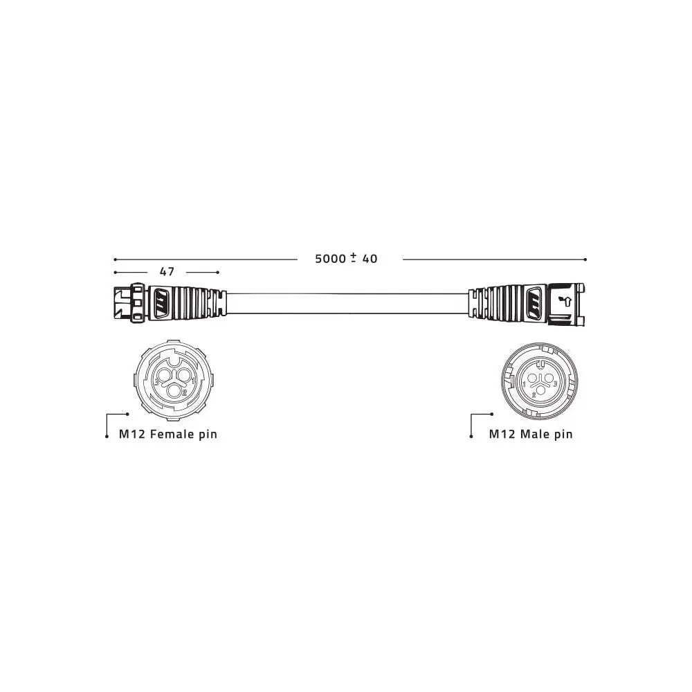 Lumatek LED Driver Remote cable, 2x 5 m Lumatek