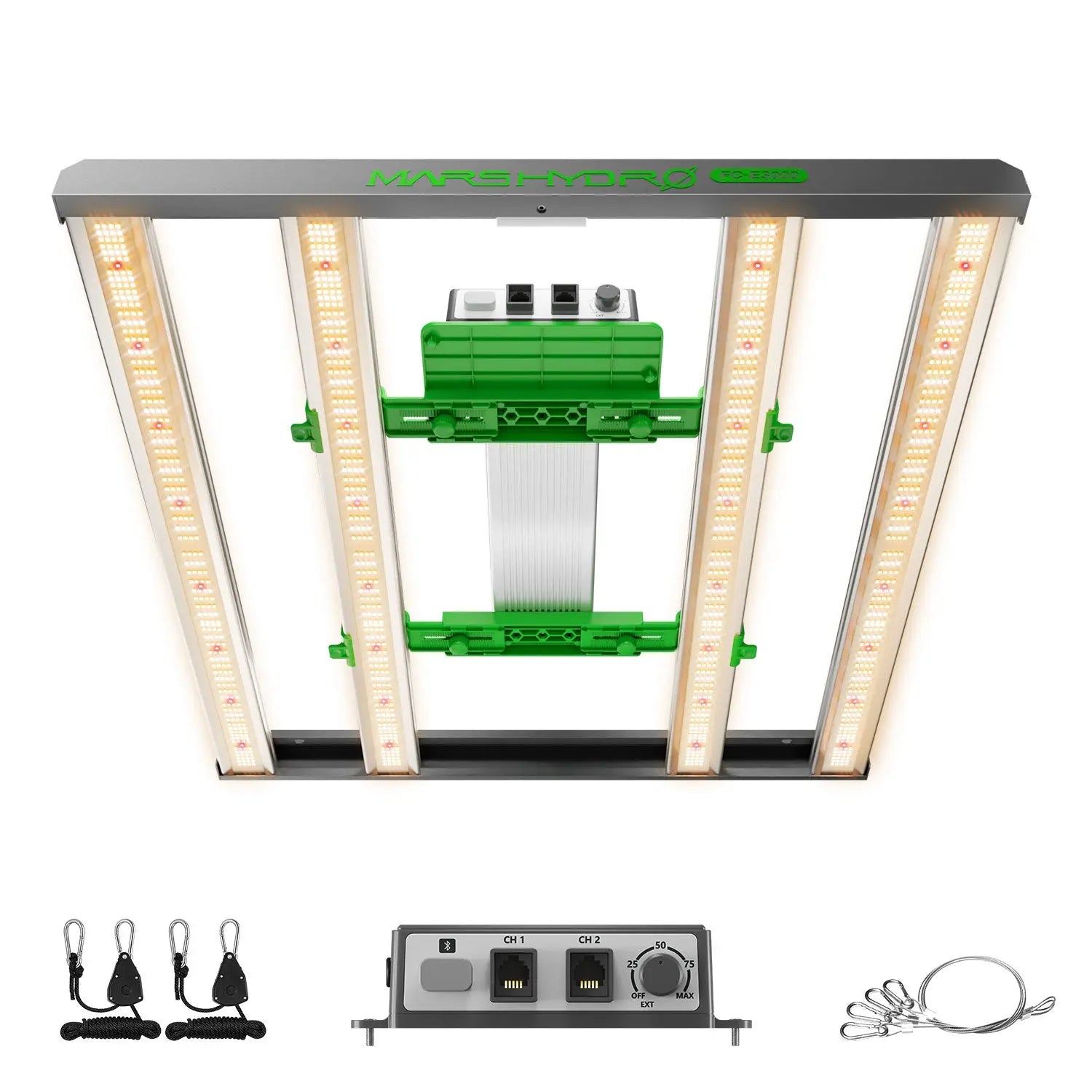 Mars Hydro Smart Dimmbar FC-E 3000 300W LED Licht für 100x100cm – GrowHub