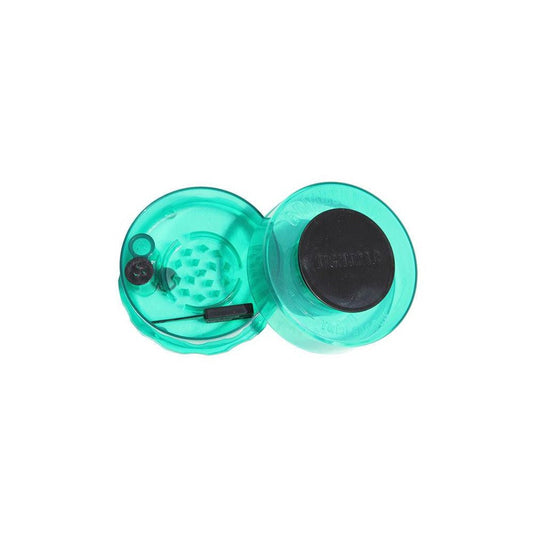 TightVac GrinderVac 60 ml, luftdichtes Glas mit Mahlwerk, transparent grün