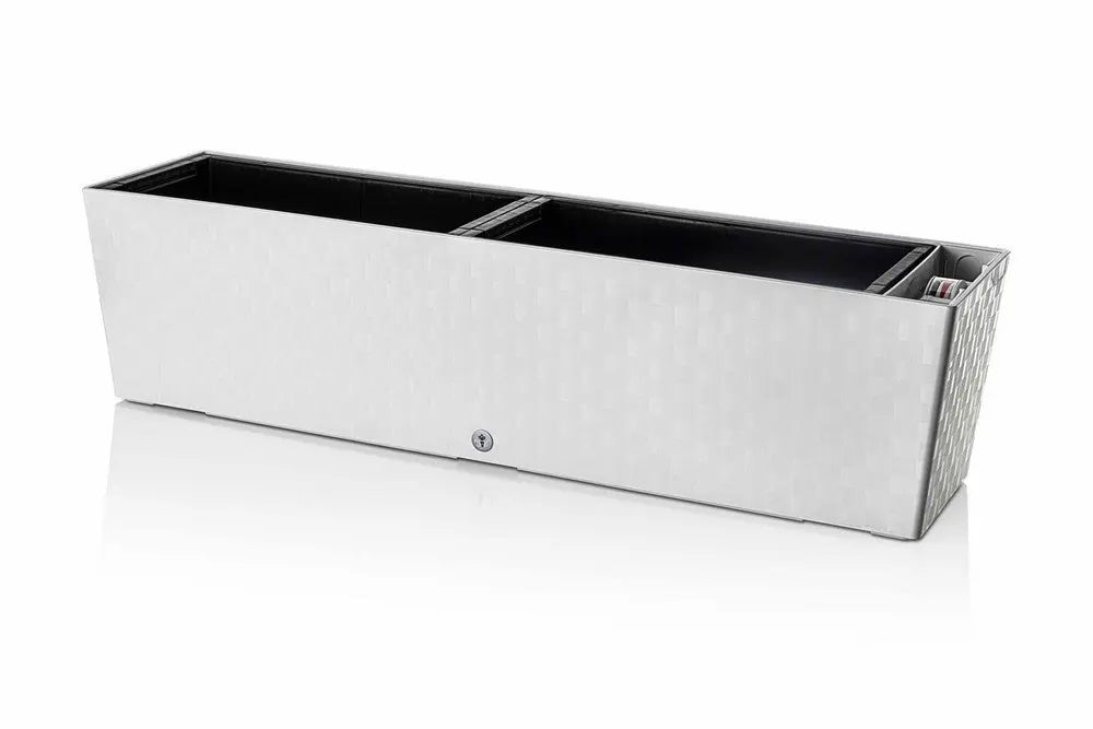 Selbstbewässernder Pflanzkübel Supreme, Länge 75cm Eiskaltweiß PLASTKON