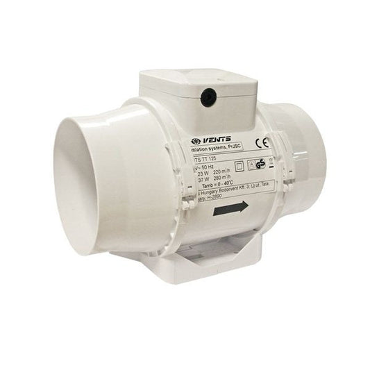 Vents TT S 125 mm - 240/320 m3/Std., stärkerer Motor Vents