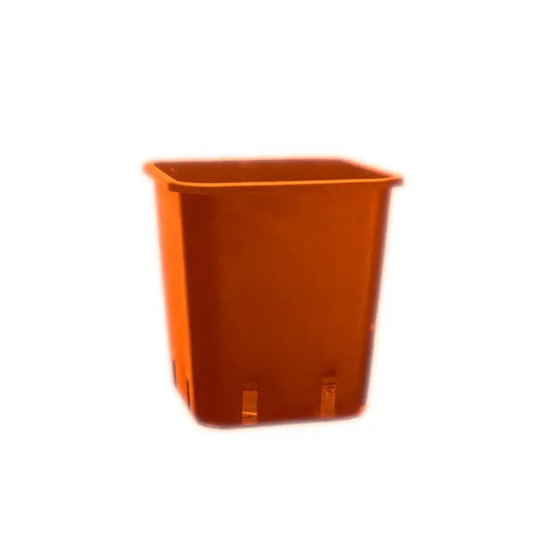 Blumentopf aus Plastik, viereckig terrakot 9x9x10 cm - 0.5 l, PACKUNG 100 Stk. Growmarket